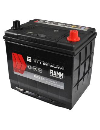 Автомобільний акумулятор FIAMM Titanium Black Asia (D23) 60Аh 540А R+