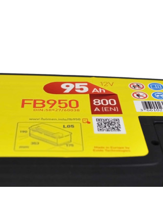 Автомобільний акумулятор FULMEN Formula 95Ah 800A R+ (правий +)