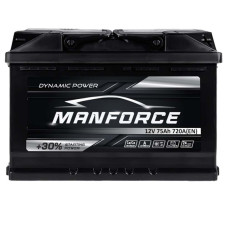 Автомобільний акумулятор MANFORСE 75Ah 720A R+ (правий +) MF L3
