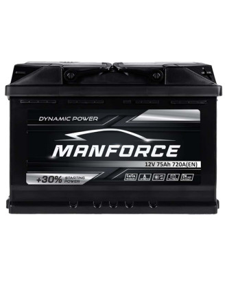 Автомобільний акумулятор MANFORСE 75Ah 720A R+ (правий +) MF L3