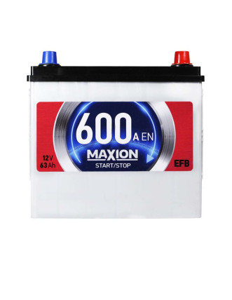 Автомобільний акумулятор MAXION EFB Asia 63Ah 600A R+ (правий +) SMF D23