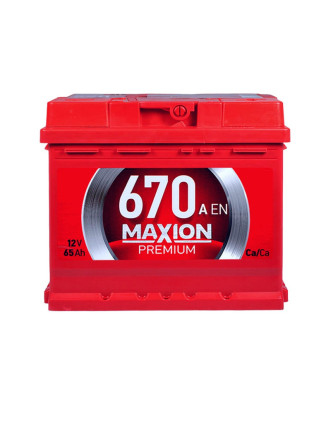 Автомобільний акумулятор MAXION Premium 65 Аh 670A R+ (правий +) TR L2