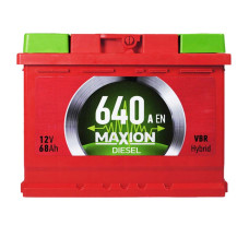 Автомобільний акумулятор MAXION Diesel 68Ah 640A R+ (правий +) MF L2