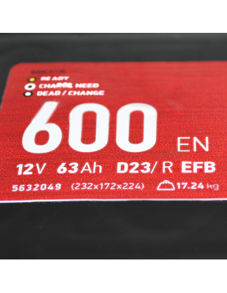 Автомобільний акумулятор MAXION EFB Asia 63Ah 600A R+ (правий +) SMF D23