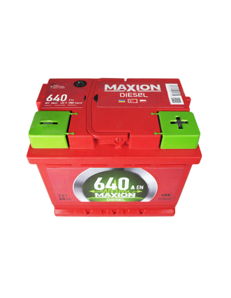 Автомобільний акумулятор MAXION Diesel 68Ah 640A R+ (правий +) MF L2