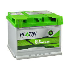 Автомобільний акумулятор PLATIN EFB 65Ah 650A R+ (правий +) SMF