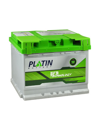 Автомобільний акумулятор PLATIN EFB 65Ah 650A R+ (правий +) SMF
