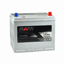 Автомобільний акумулятор PLATIN Silver Asia 75Ah 750A R+ (правий +) SMF