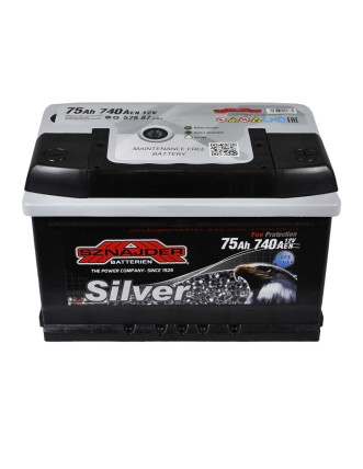 Автомобільний акумулятор SZNAJDER Silver 75Ah 740A R+ (правий +) LB3 (h=175)