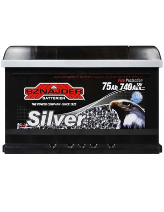 Автомобільний акумулятор SZNAJDER Silver 75Ah 740A R+ (правий +) LB3 (h=175)