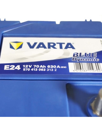 Автомобільний акумулятор VARTA Blue Dynamic Asia 70Ah 630А L+ (лівий +) E24