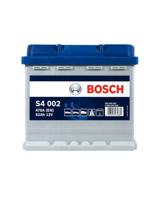 Автомобільний акумулятор BOSCH 52Ah 470A R+ (правий +) (S40 020)