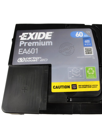 Автомобільний акумулятор EXIDE Premium (EA601) 60Аh 600Ah L+