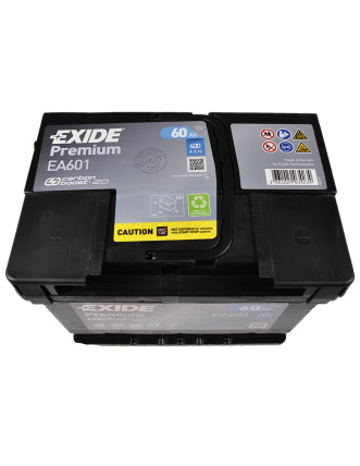 Автомобільний акумулятор EXIDE Premium (EA601) 60Аh 600Ah L+