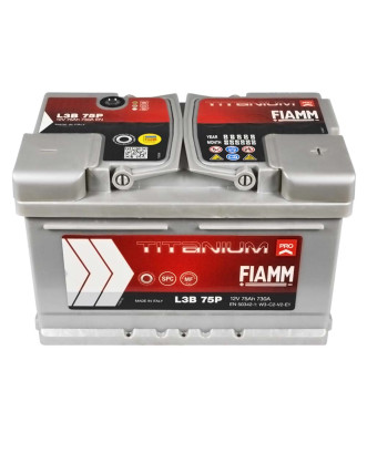 Автомобільний акумулятор FIAMM Titanium Pro 75Аh 730А R+ (правий +)