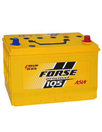 Автомобільний акумулятор FORSE Asia 105Ah 850A R+ (правий +) MF