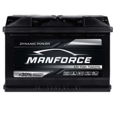 Автомобільний акумулятор MANFORСE 75Ah 750A R+ (правий +) MF L3