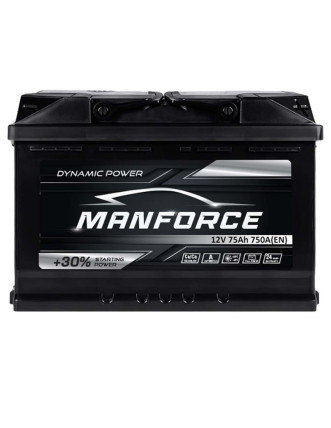 Автомобільний акумулятор MANFORСE 75Ah 750A R+ (правий +) MF L3