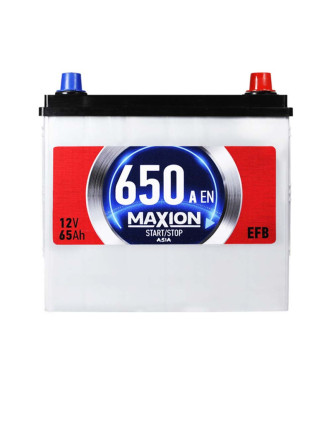 Автомобільний акумулятор MAXION EFB Asia 65Ah 650A R+ (правий +) SMF D23