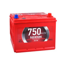 Автомобільний акумулятор MAXION Premium Asia 75Ah 750A R+ (правий +) N50