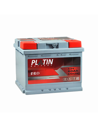 Автомобільний акумулятор PLATIN Pro 60Ah 570A R+ (правий +) MF