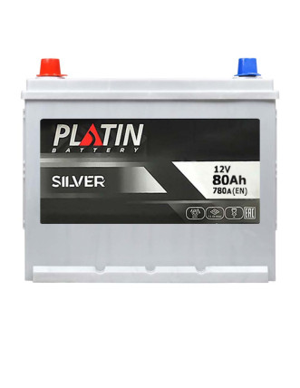 Автомобільний акумулятор PLATIN Silver Asia 80Ah 780A L+ (лівий +) SMF N50 н.к.