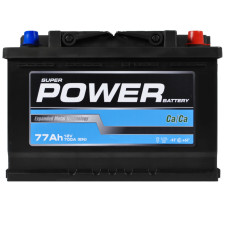 Автомобільний акумулятор POWER MF Black (L3) 77Ah 700A R+