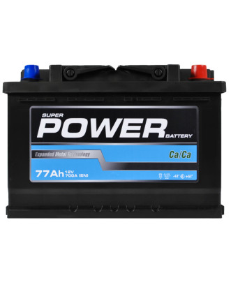 Автомобільний акумулятор POWER MF Black (L3) 77Ah 700A R+