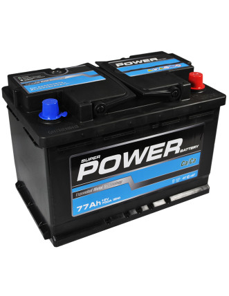 Автомобільний акумулятор POWER MF Black (L3) 77Ah 700A R+