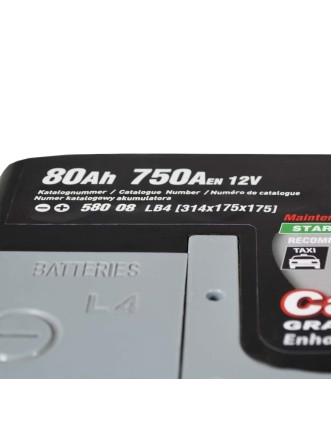 Автомобільний акумулятор SZNAJDER Carbon Start Stop EFB 80Аh 750А R+ (правий +) 580 08