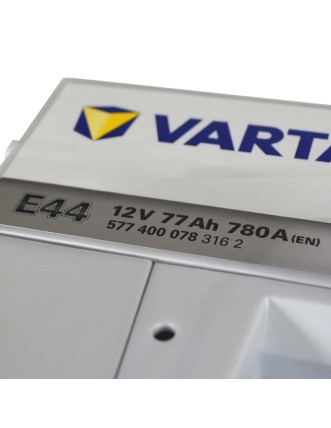 Автомобільний акумулятор VARTA Silver Dynamic 77Ah 780A R+ (правий +) E44