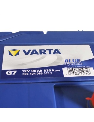 Автомобільний акумулятор VARTA Blue Dynamic Asia 95Ah 830A R+ (правий +) G7