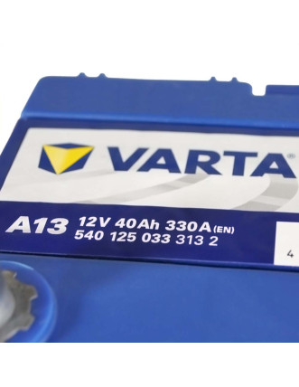 Автомобільний акумулятор VARTA Blue Dynamic Asia 40Ah 330A R+ (правий +) A13