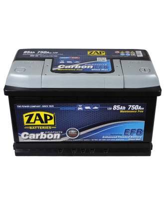Автомобільний акумулятор ZAP Carbon EFB 85Ah 750A R+ (правий +) L4 (585 05)