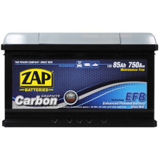 Автомобільний акумулятор ZAP Carbon EFB 85Ah 750A R+ (правий +) L4 (585 05)