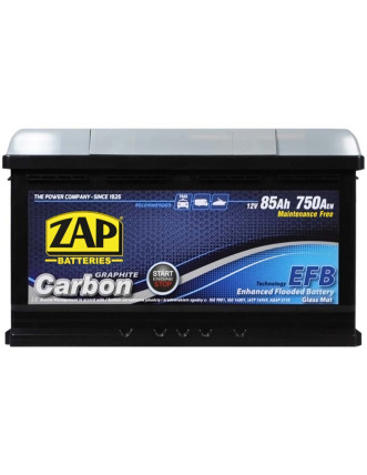 Автомобільний акумулятор ZAP Carbon EFB 85Ah 750A R+ (правий +) L4 (585 05)
