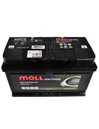 Автомобільний акумулятор MOLL EFB (Lb4) 75Ah 760A R+