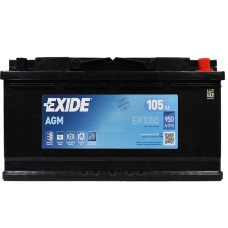 Автомобільний акумулятор EXIDE Start-Stop AGM 105Аh 950A R+ (правий +) EK1050