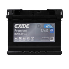 Автомобільний акумулятор EXIDE Premium (EA612) 61Аh 600Ah R+ h=175