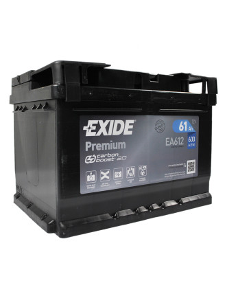 Автомобільний акумулятор EXIDE Premium (EA612) 61Аh 600Ah R+ h=175