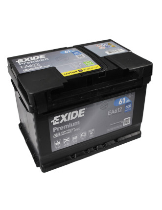 Автомобільний акумулятор EXIDE Premium (EA612) 61Аh 600Ah R+ h=175
