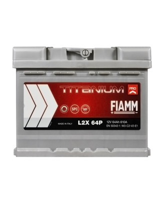 Автомобільний акумулятор FIAMM Titanium Pro 64Аh 610А L+ (лівий +)