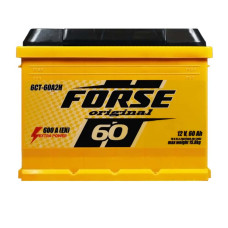 Автомобільний акумулятор FORSE 60Ah 600A R+ (правий +) L2