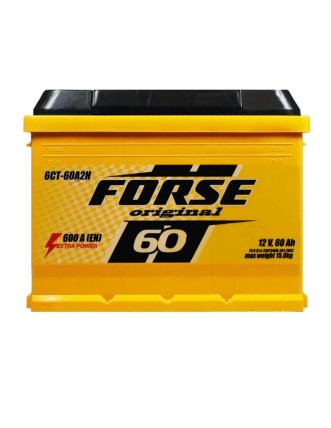 Автомобільний акумулятор FORSE 60Ah 600A R+ (правий +) L2