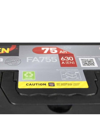 Автомобільний акумулятор Formula Xtreme Asia 75Ah 630A L+ (лівий +)