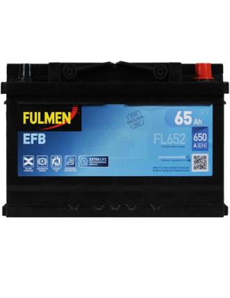 Автомобільний акумулятор FULMEN Start-Stop EFB 65Ah 650A R+ (правий +)