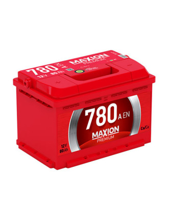 Автомобільний акумулятор MAXION Premium 80Аh 780A R+ (правий +)