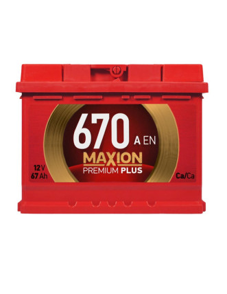 Автомобільний акумулятор MAXION Premium 67Аh 670A R+ (правий +) TR L2