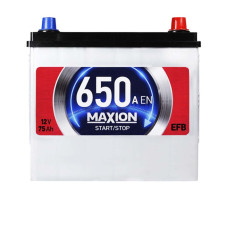 Автомобільний акумулятор MAXION EFB Asia 75Ah 650A R+ (правий +) SMF N50