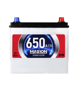 Автомобільний акумулятор MAXION EFB Asia 75Ah 650A R+ (правий +) SMF N50